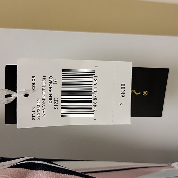 NWT DN design striped faux wrap dress size 16 - Picture 5 of 5